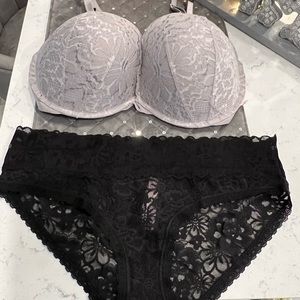 VICTORIA’S SECRET MATCHING BRA & PANTY SET ~36DDD ~ L